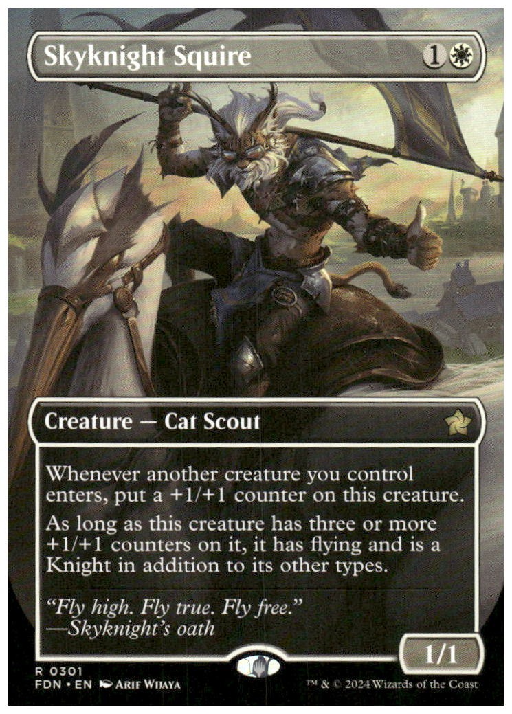 Foundations #301 Skyknight Squire (Borderless)