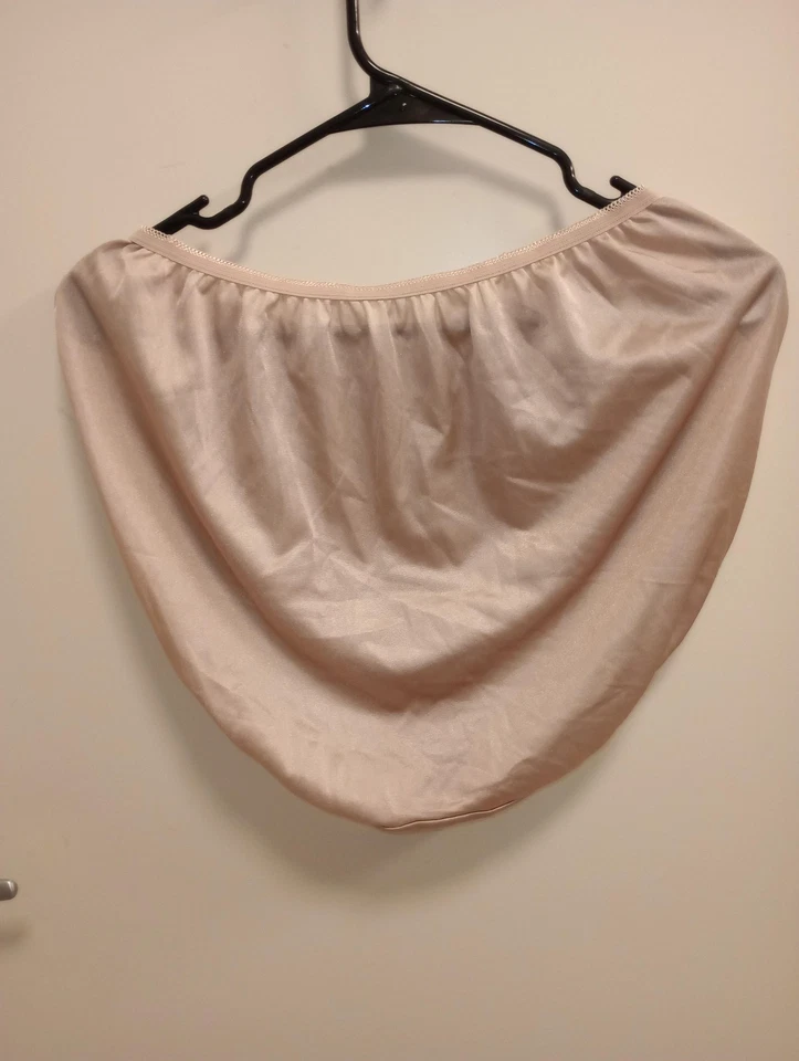 Calzoncillos de nailon con subrayado para mujer 9 tiro alto cobertura completa ropa interior bragas vintage Foto 2 de 4