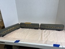 Vintage Marx NYC Passenger Cars Set 3 O Gauge Train Green