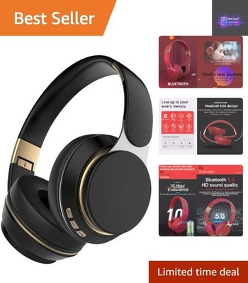 Bluetooth Over-Ear Kopfhörer mit HiFi Sound & sattem Bass - tragbar & faltbar