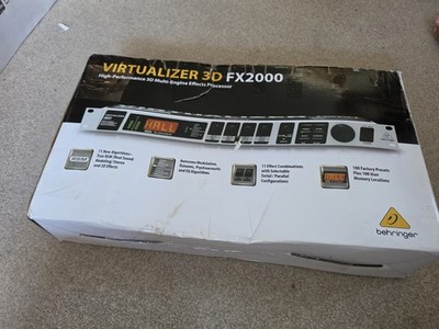 Behringer Virtualizer 3D FX2000   Multi-Engine Effects Processor Rack Unit