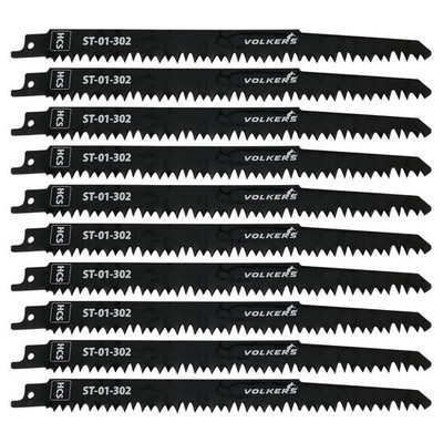 10x Säbelsägeblatt HCS 240 mm Z 5 mm für PVC Grünholz Holz