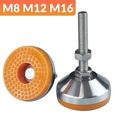 Adjustable Levelling Feet - M8 M12 M16 - Machine/Furniture Foot - Heavy Duty