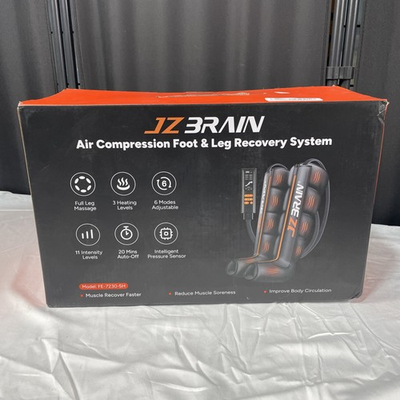 #ad #ad JZBRAIN Air Compression Foot amp; Leg Recovery System With Heat FE 7230 5H Black $104.49