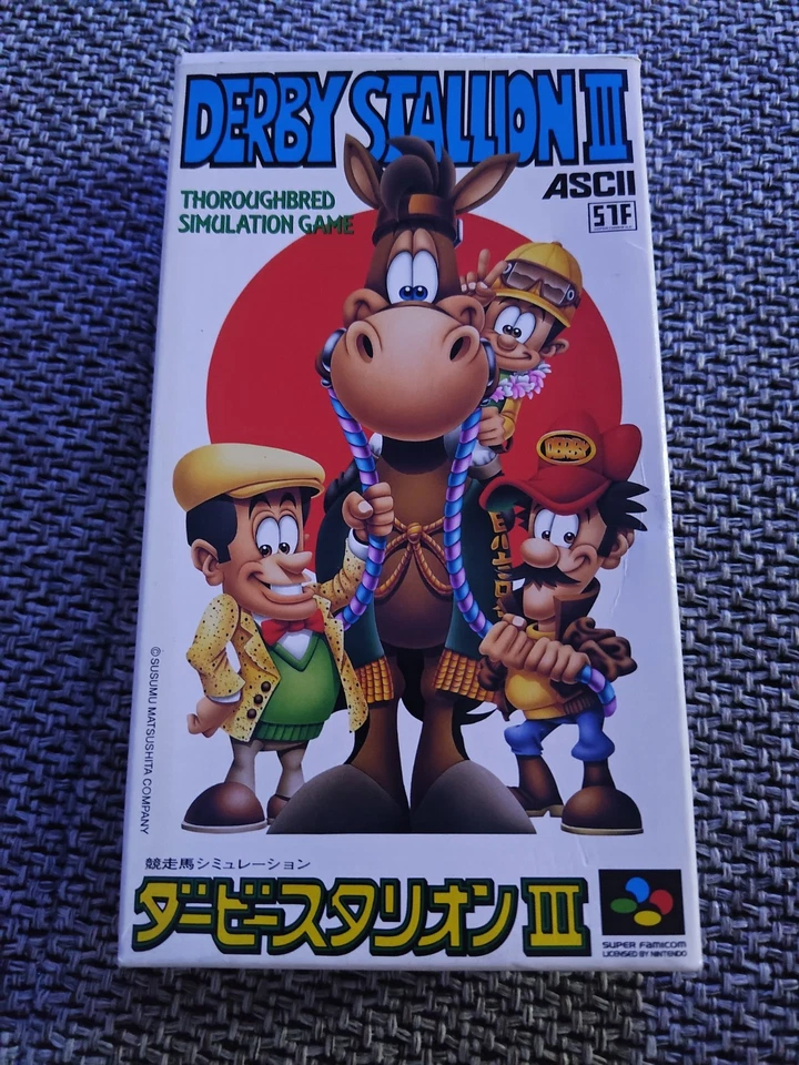Nintendo Super Famicom NTSC-J Derby Stallion III 3 in OVP - Bild 2 von 3