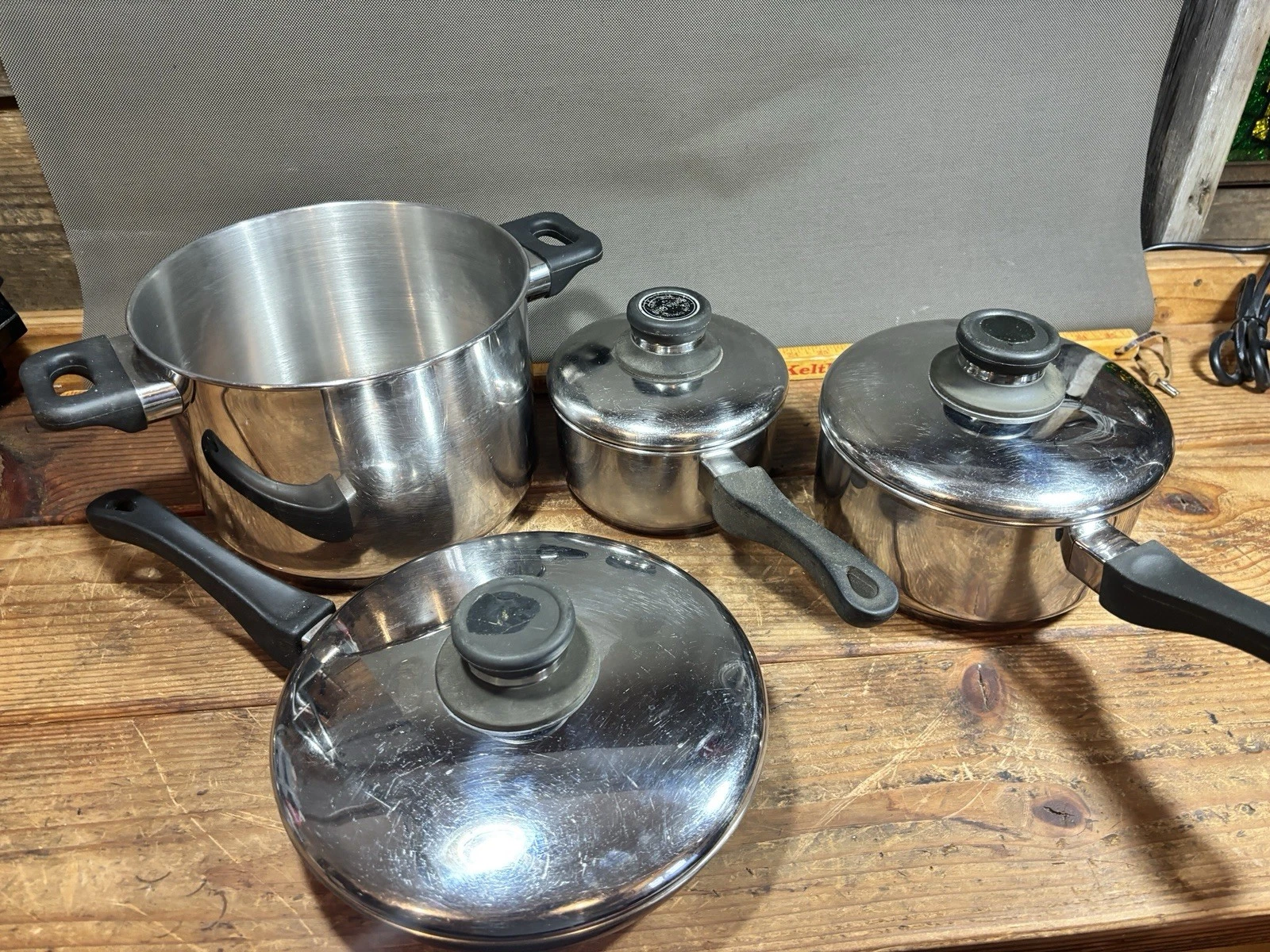 Vintage Cook's Club 1994 7-Piece Pot & Pan Set 18/10 Stainless Steel
Opens in a new window or tab