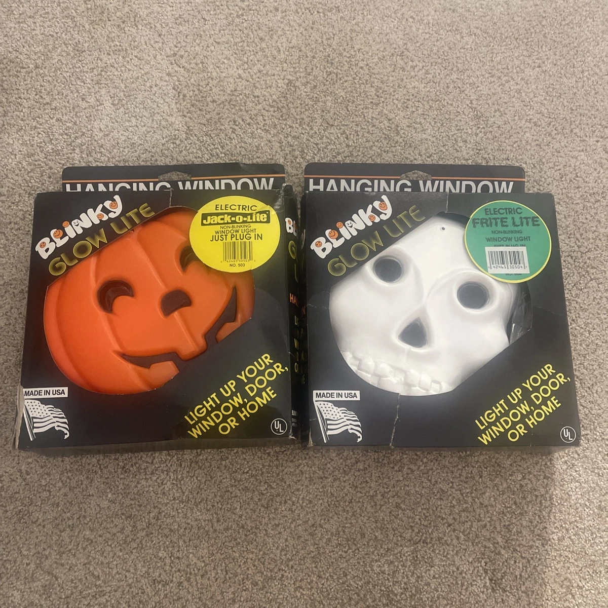 Vintage Blow Mold Pumpkin In Halloween Lights (1960-1990) for sale