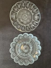 Vtg Deviled Egg Tray / Plate Clear Pressed Glass * Lot of 2 * Federal, Brockway