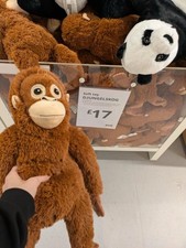 Punch IKEA Djungelskog Orangutan Monkey Ape Plush Stuffed Animal Toy 66cm 26"NEW