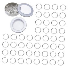 100Pcs Metal Stitch Markers Round Knitting Stitch Markers Platinum Knitting