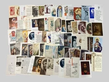 Vtg Lot Of 70+ Catholic Religious Prayer & Holy Cards Devotional 1950’s - 1960’s