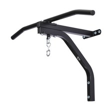 HOMCOM Supporto sacco da boxe con barra per trazioni, 93x47x51cm, Nero