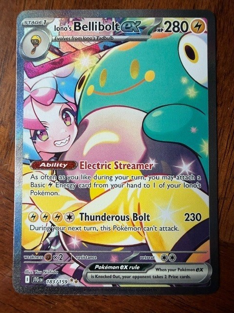 Pokémon Journey Together Iono's Bellibolt EX 183/159 SIR NM