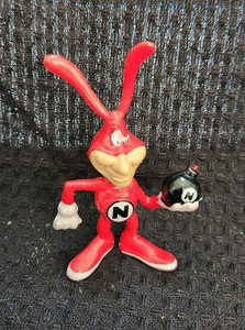 Noid with Bomb Domino’s Pizza Famous Advertising 1987 “Avoid the Noid” Figure