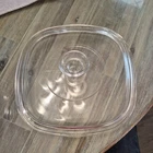 Pyrex A-9-C Corning Ware Clear Square Glass Domed Lid Replacement  Only.