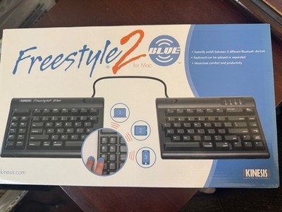 Kinesis KB800MB-BT Freestyle2 Blue Ergonomic Wireless Keyboard for Mac