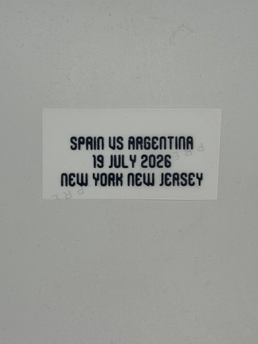 2026 FIFA World Cup Argentina Home Jersey FInal Game Match Detail Patch Vs Spain