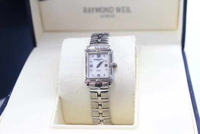 18 Raymond Weil Parsifal MOP Dial Diamond Indices Watch Quartz Working