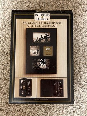 Interiors by Design Wall Hanging Jewelry Box w/ Collage Frame Photos
