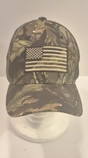 Camo/Black American Flag Hat - Tactical Military Snap Back Trucker Baseball Cap