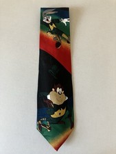 Looney Tunes Mania Men's Necktie Tie Polyester Bugs Bunny Taz St. Patrick's Day