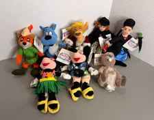 Vtg Lot 8 Disney Store Mickey  Minnie Mouse 8" Mini Bean Bag Plush Toys NWT