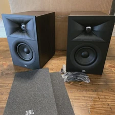 JBL Stage 240B 2-Way 4.5-inch Bookshelf Loudspeaker Espresso(Open Box, Pair)