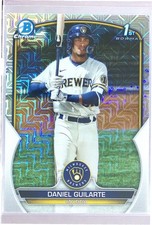 2023 Bowman Daniel Guilarte #BCP-21 Brewers Chrome Prospects Mojo Refractor