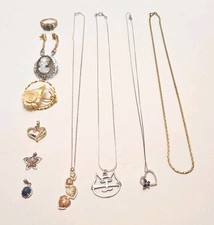 Large Collection Of 10K, 12KGF, And 18K Vintage Gold Jewelry - 15 Pieces In All!