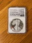 2025-W Proof $1 American Silver Eagle Laser Beam Privy NGC PF70UC FDI First