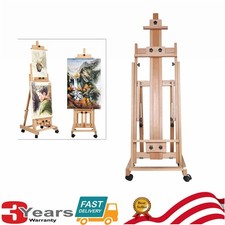 HeavyDuty Studio Artist Easel Large H-Frame Wood Painting Art Easel Standing new