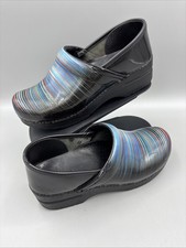 Dansko Womens Striped Multicolor Slip On  Clo...