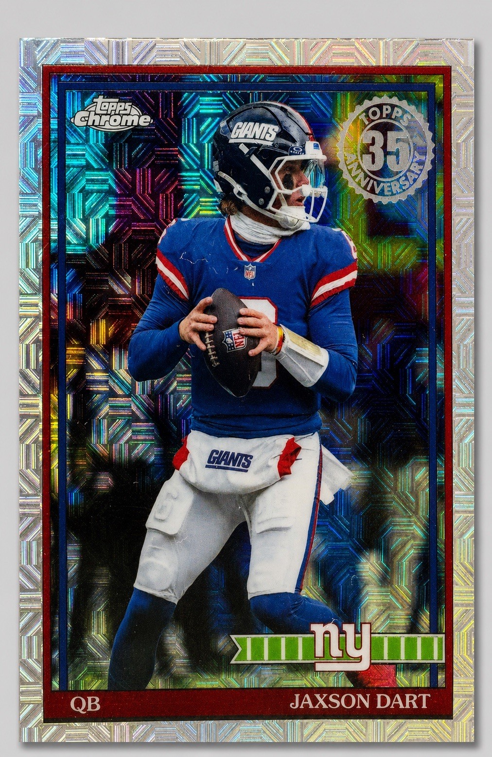 JAXSON DART 2026 TOPPS CHROME 35th Anniversary MOJO REFRACTOR! NY