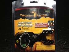 Trophy Ridge Micro Pyro  Bow Sight  4 pin .019    NEW !  FREE SHIPPING