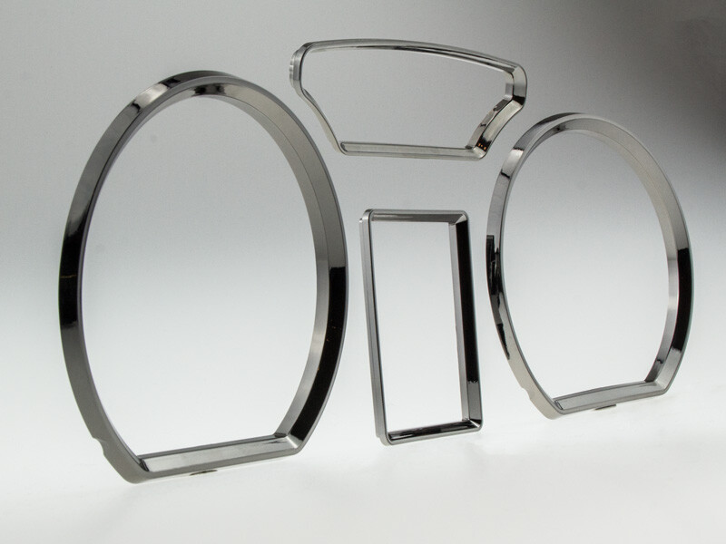 LETRONIX Tachoringe Black Chrom Für BMW E30 - Einfach Einklipsen Ohne Kleben