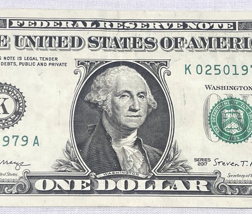 $1 One Dollar Bill Fancy Serial Number Birthday Note 02501979 February 5, 1979 - Picture 5 of 15