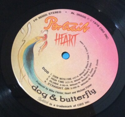 Heart Dog & Butterfly LP Album 1978 Rare Promo Copy Portrait FR