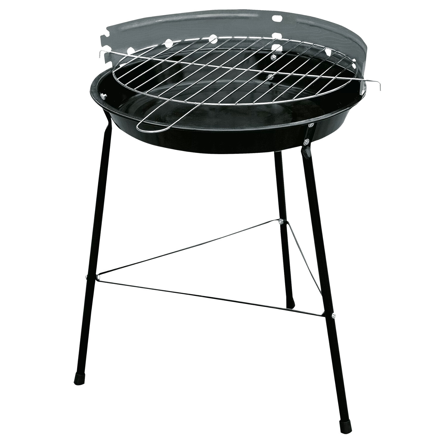Barbecue charbon de bois Master Grill MG930 rond 32,5 cm pour pique-nique en famille