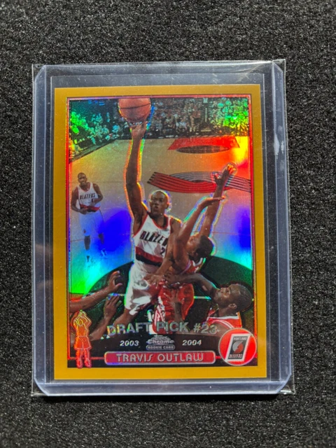 2003 Topps Chrome Gold Refractor #133 Travis Outlaw /50