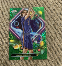 2024 Topps Chrome Cosmic JOSH GIDDEY /75 GREEN Refractor THUNDER CHICAGO BULLS