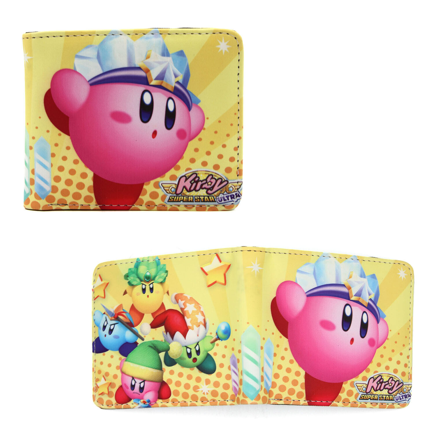 SUPER STAR ULTRA Kirby 4 in. Bi Fold Wallet (Kabi Anime Adventures Credit  Card)