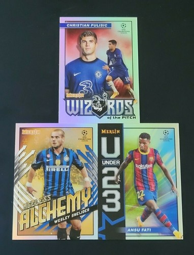2020-21 Topps Merlin Chrome UEFA Champions League INSERTS You Pick the Card