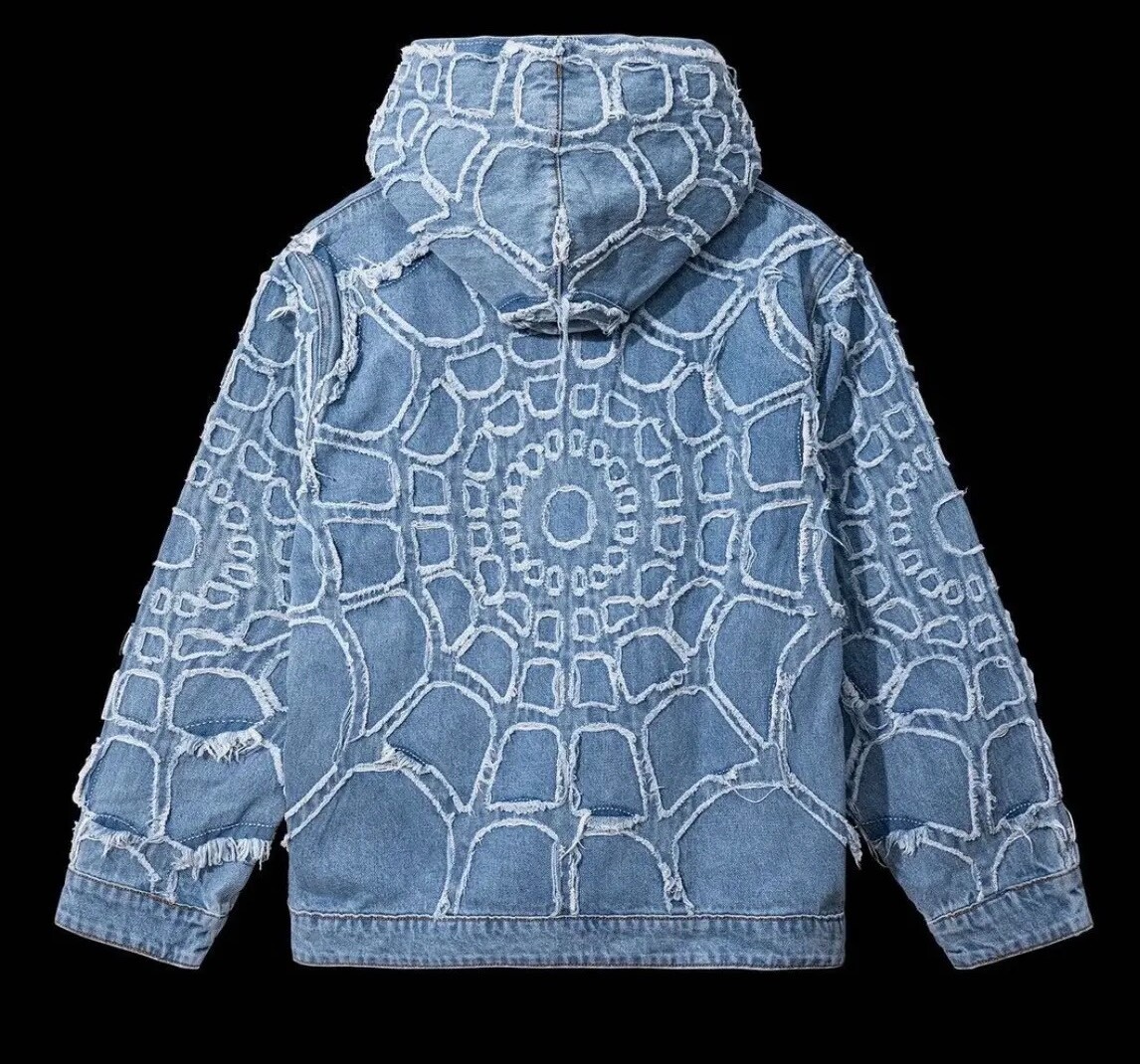 ジャケット・アウター SPIDER DENIM JACKET Denim Spider Jacket — Roam The Halls