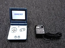 Nintendo Game Boy Advance SP AGS 101 Pearl Blue Bright Version Backlit Restored!