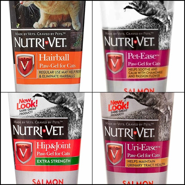 NutriVet MultiVite PawGel for Cats Hairball, Hip & Joint, PetEase