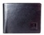 thumbnail 1 - Black Pebbled Genuine Leather Bifold Mens Wallet RFID blocking by Impavido