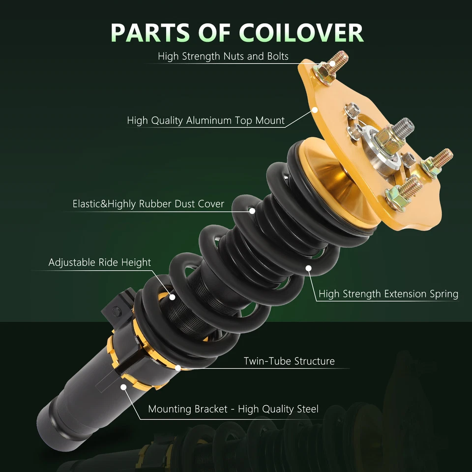 Coilovers Struts Shocks Adj Height Suspension Springs For 2013-2016 Honda Accord Foto 2 de 4