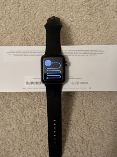 Apple Watch Series 2 42mm Aluminium Case Black Sport Band - MP062LL/A