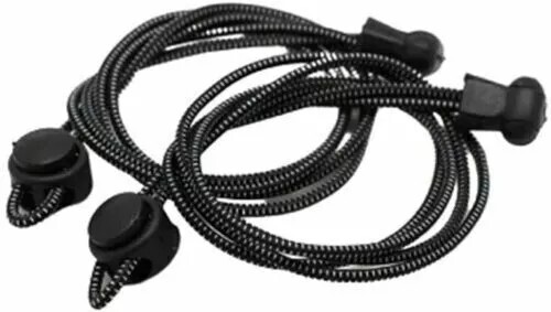 No Tie Shoe Laces Lazy Elastic Round Shoelaces Lock Adults Kids Sports Trainers - Picture 6 of 21