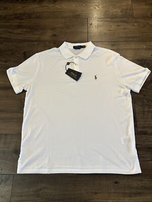 Polo Ralph Lauren White Custom Slim Fit Polo Shirt Sz XXL Polo Ralph Lauren White Custom Slim Fit Polo Shirt Sz XXL